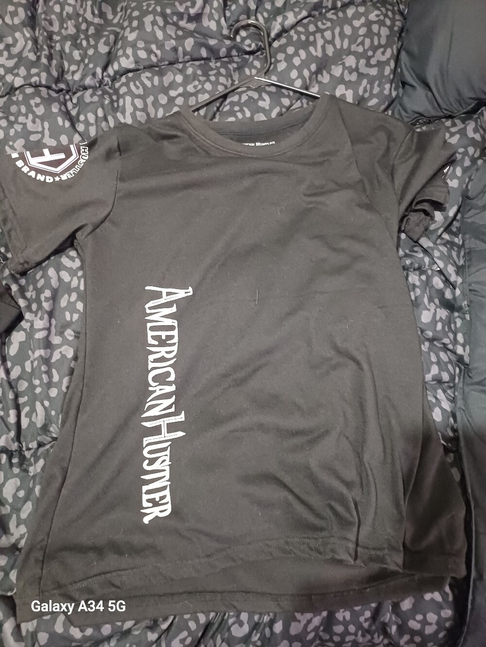 American Hustler Black Graphic Tee